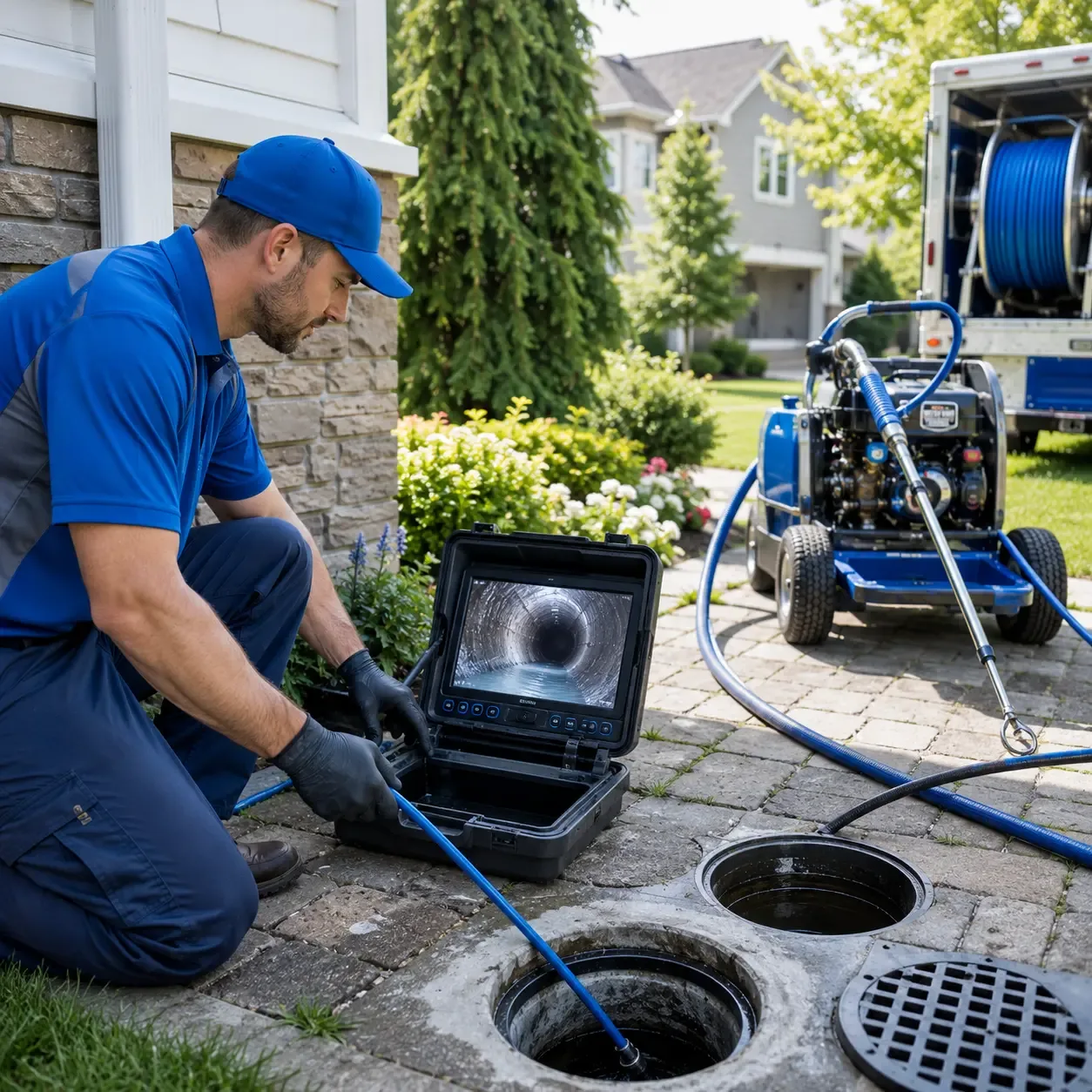 Outdoor drain cleaning professionals serving Lebanon, CT