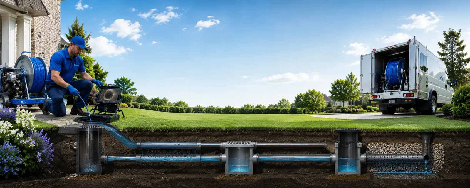 Outdoor drain cleaning information for Lebanon, CT